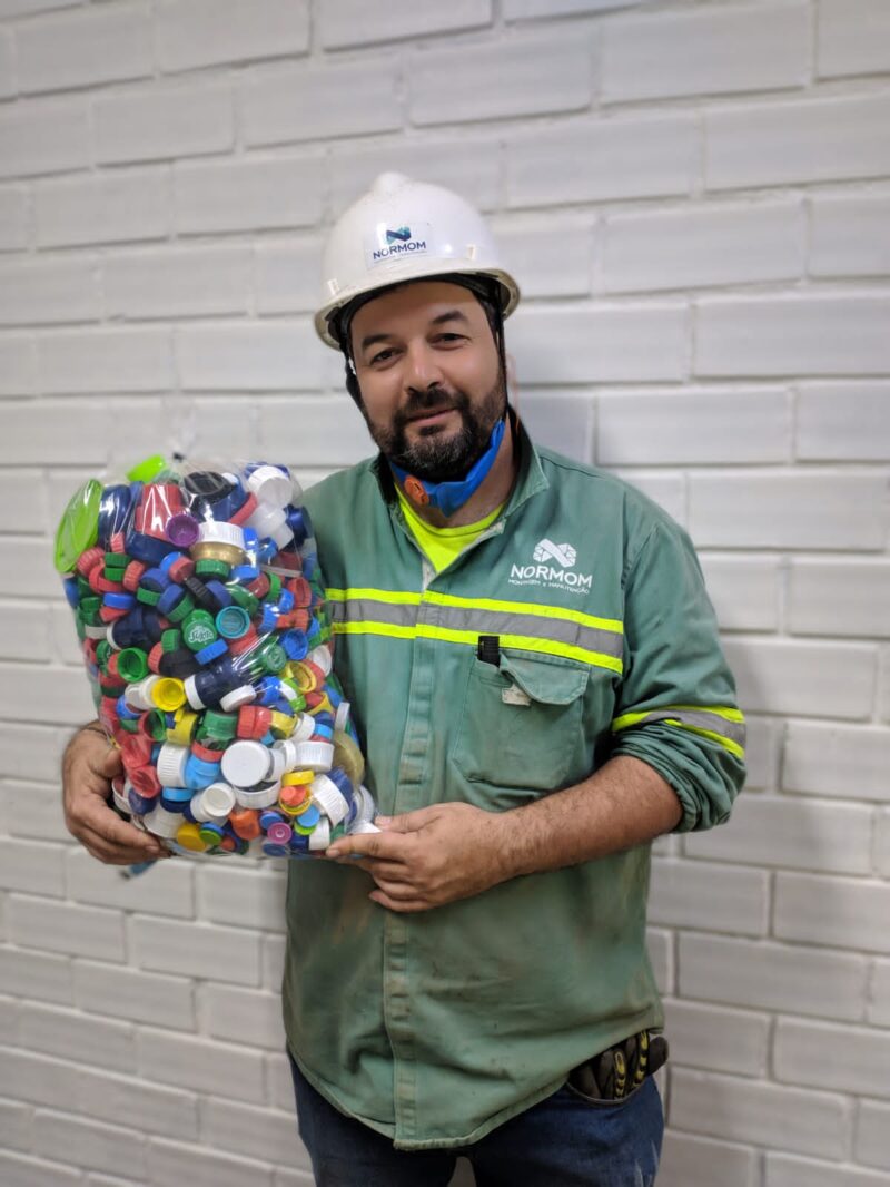 Campanha de Meio Ambiente: Tampinhas que transformam ♻️